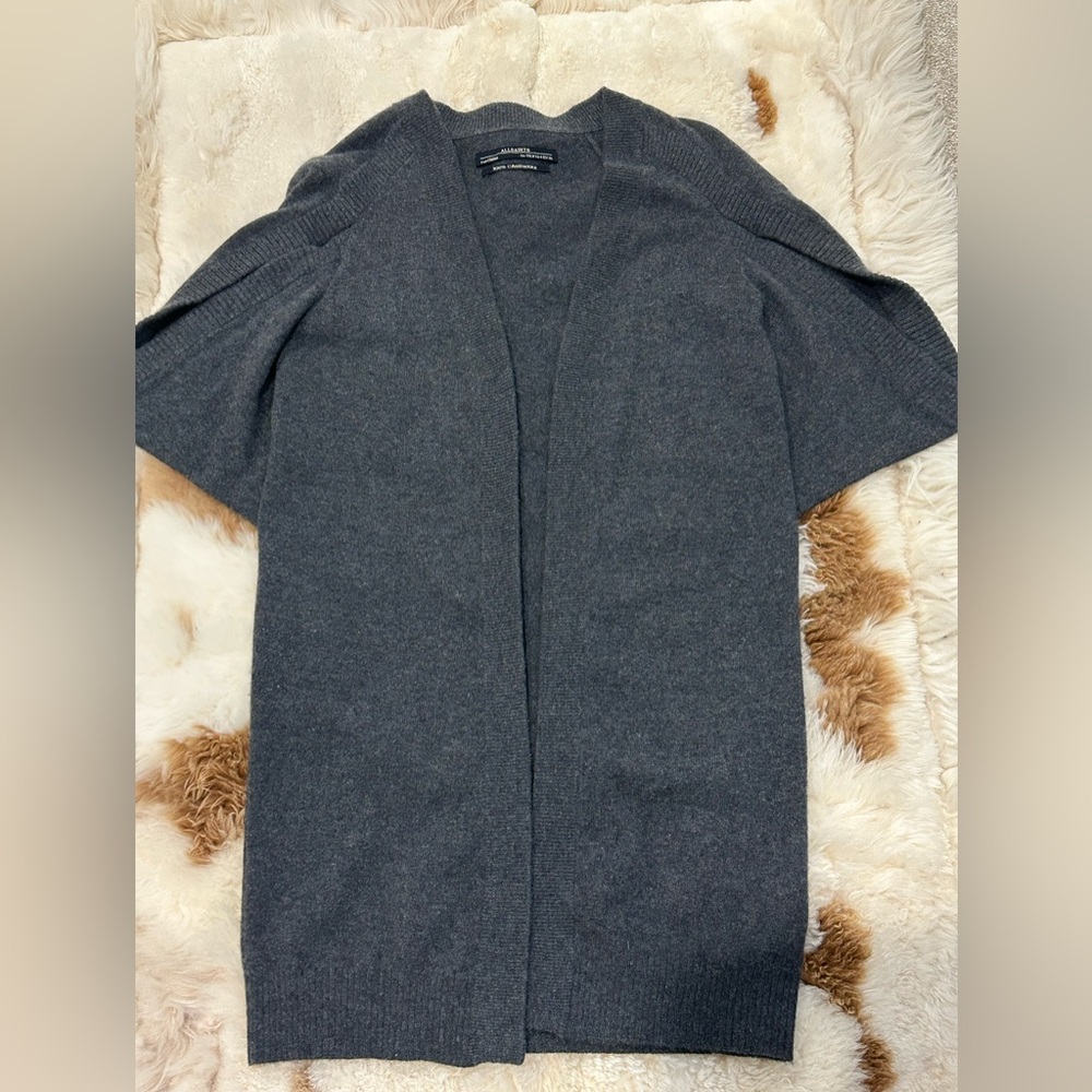 Allsaints 100% Cashmere batwing duster cardigan